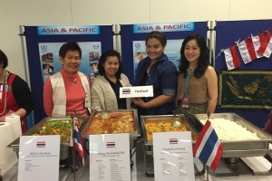 Thai food at the International Luncheon Charity at UN in Vienna