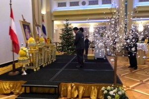 The Royal Thai Embassy and Permanent Mission of Thailand held a reception on the occasion of the National Day of the Kingdom of Thailand, Birthday Anniversary of His Majesty the Late King Bhumibol Adulyadej, and Thailand’s Father Day 2017