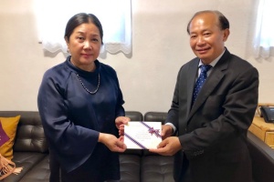 Donation for Flood Relief Efforts in Lao PDR