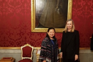 Ambassador Morakot Sriswasdi met with Ambassador Bettina Kirnbauer, Advisor for international Affairs of the Austrian Federal President.