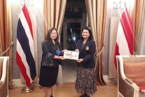 Ambassador Sriswasdi hosted a working dinner in honour of the Thai delegation, comprising Chiang Mai Rajabhat University and Thepsatri Rajabhat University